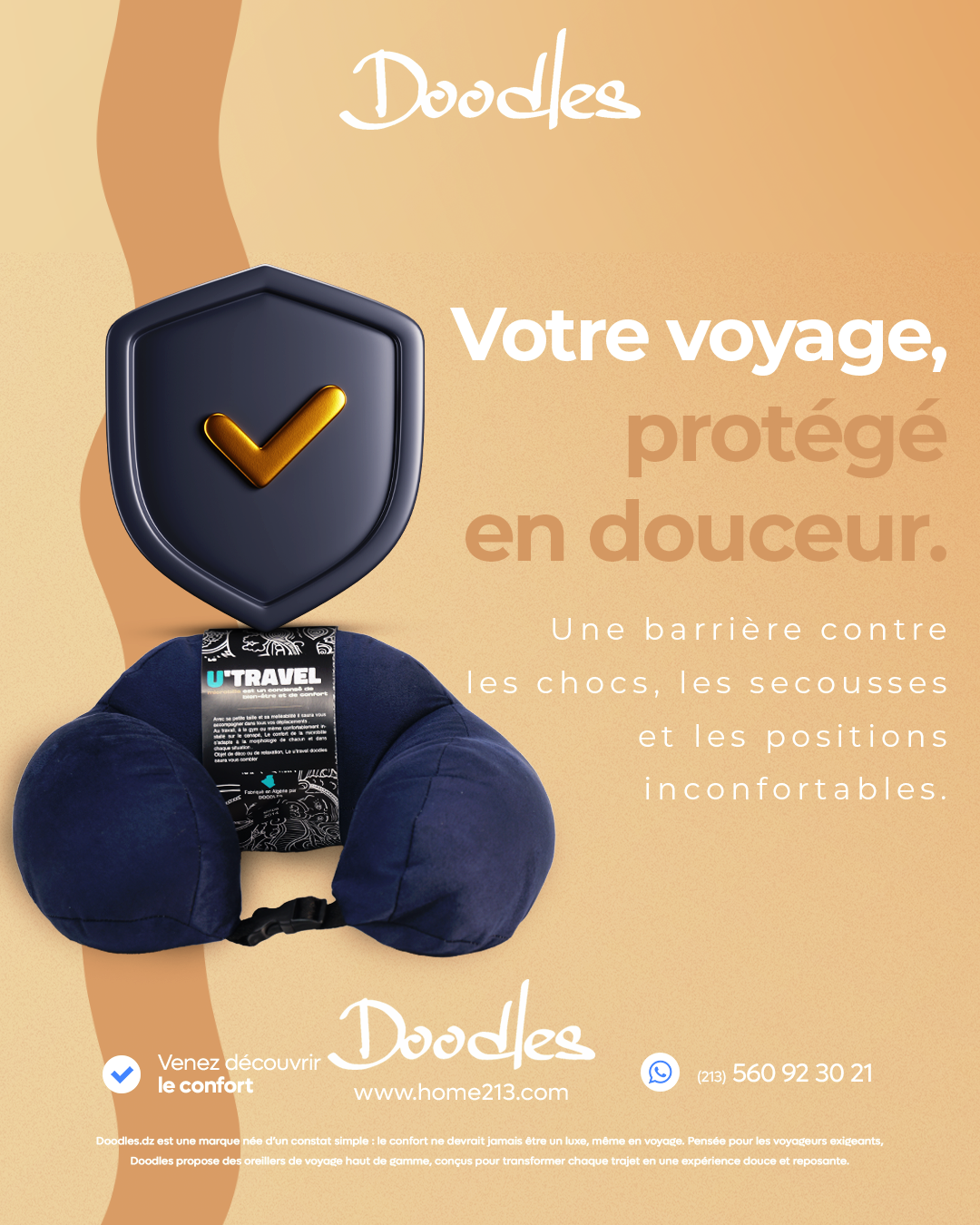 ⭐⭐⭐⭐وسادة السفر Coussin de Voyage Confort XXL – L'Incontournable de l'Été 2025