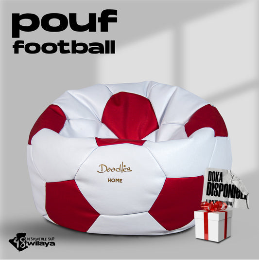 Pouf rond ballon de foot